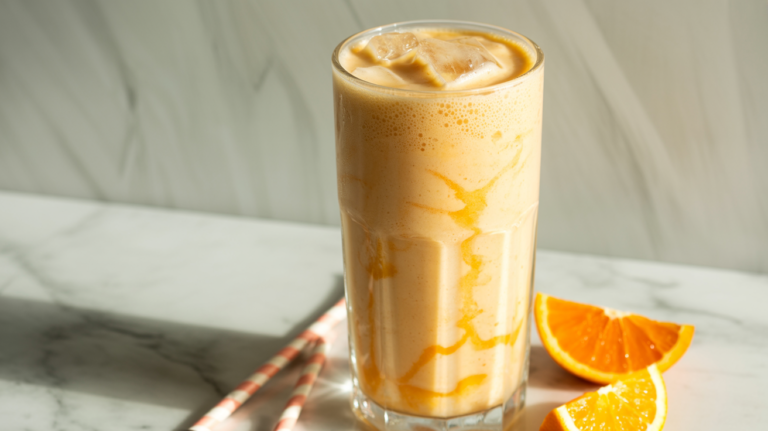 Orange Creamsicle Smoothie With Real Orange Flavor