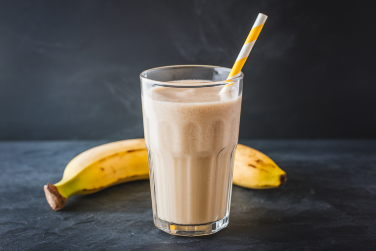 Peanut Butter Banana Smoothie Without Added Sugar