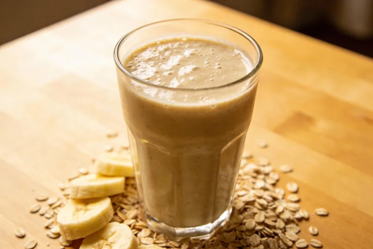 The “I Don’t Want Breakfast” Banana Oat Smoothie