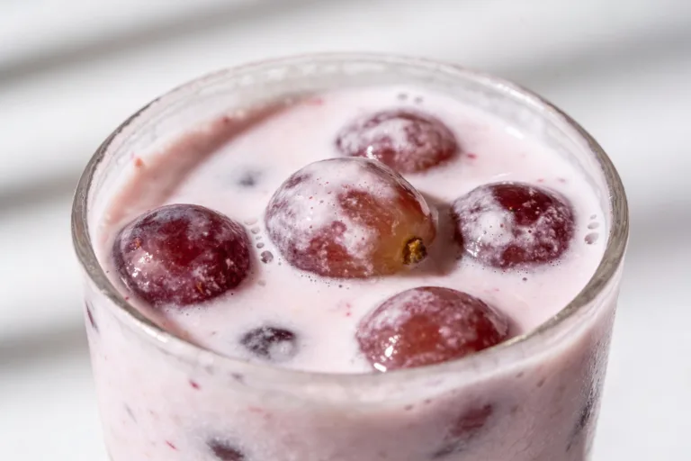 Frozen Grapes + Yogurt Smoothie That Tastes Like Candy