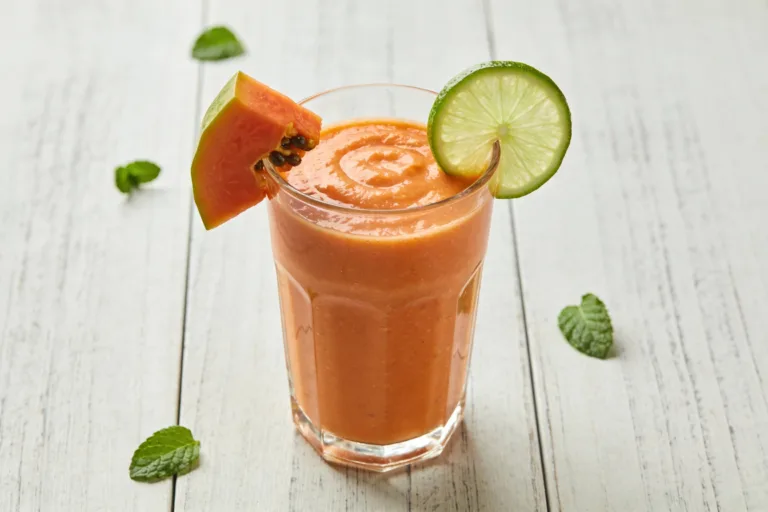 Papaya Lime Smoothie for a Gentle Reset