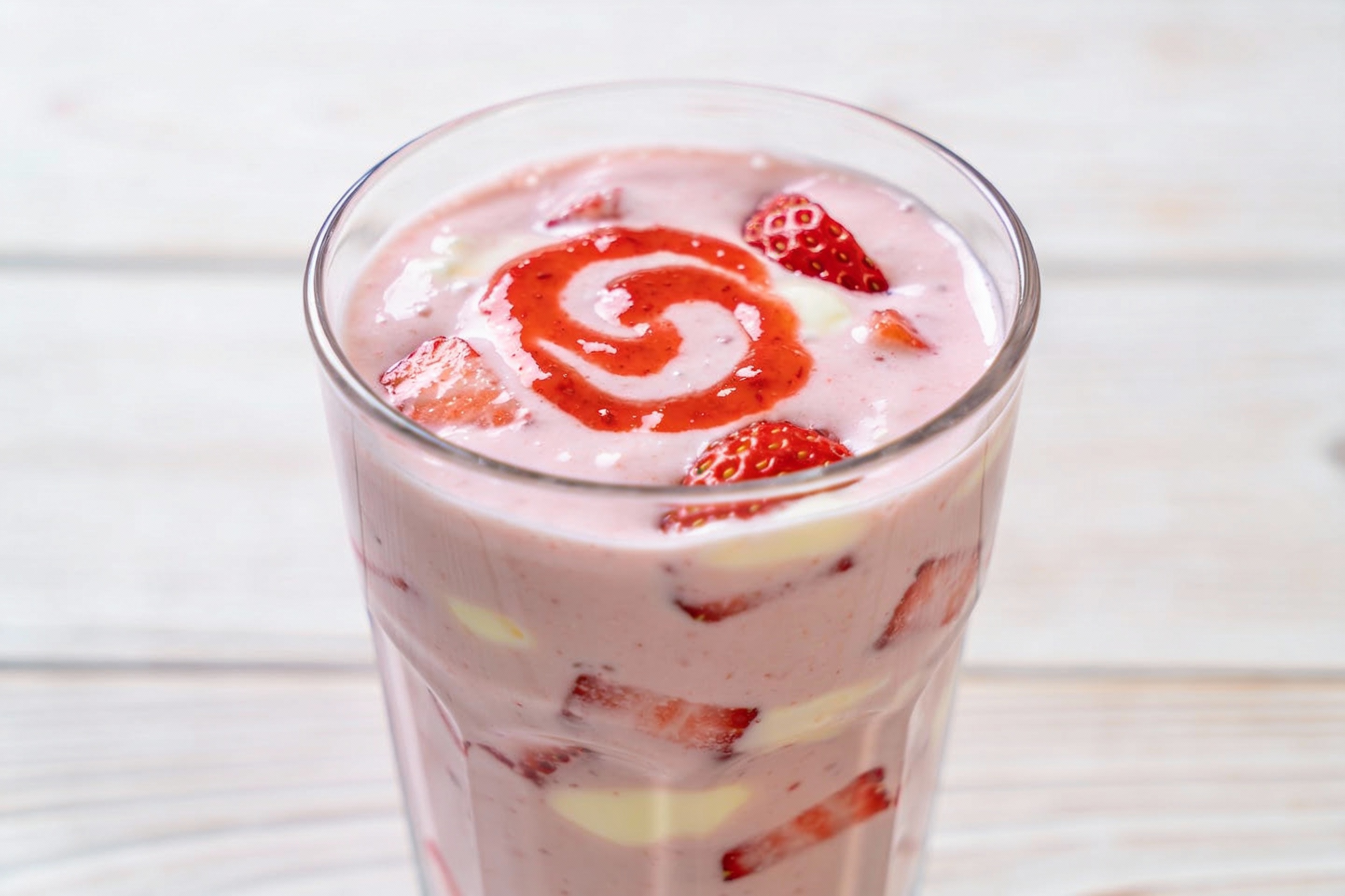 Creamy Strawberry Cheesecake Smoothie (No Cream Cheese Needed)