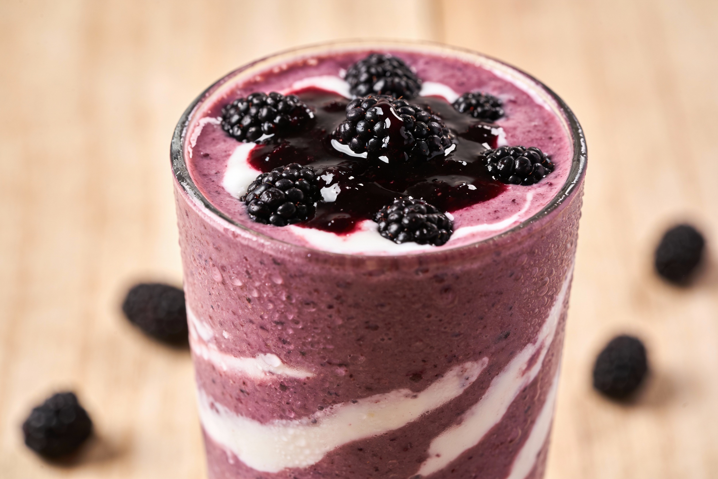 Blackberry Yogurt Smoothie With a Jammy Finish