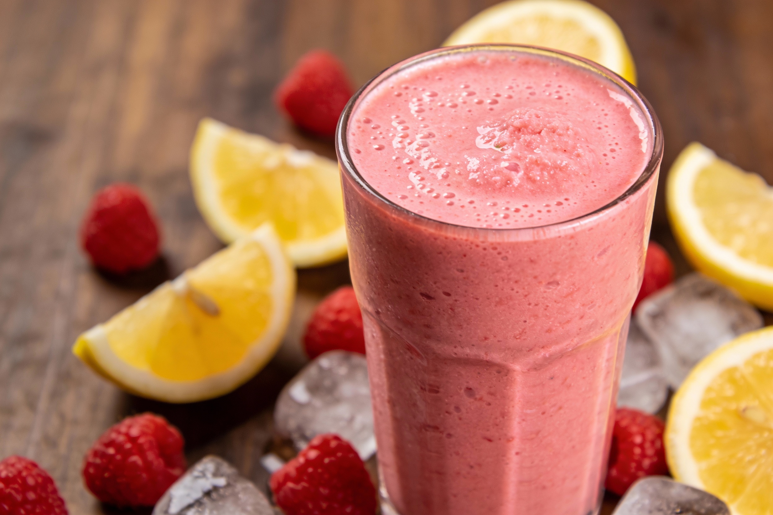 Raspberry Lemon Smoothie That Tastes Like Sorbet