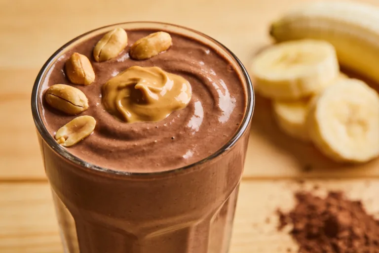 Chocolate Peanut Butter Smoothie That Isn’t a Sugar Bomb