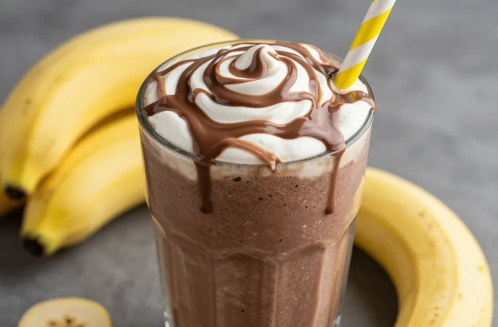 Chocolate Banana Smoothie With a Rich, Creamy Texture