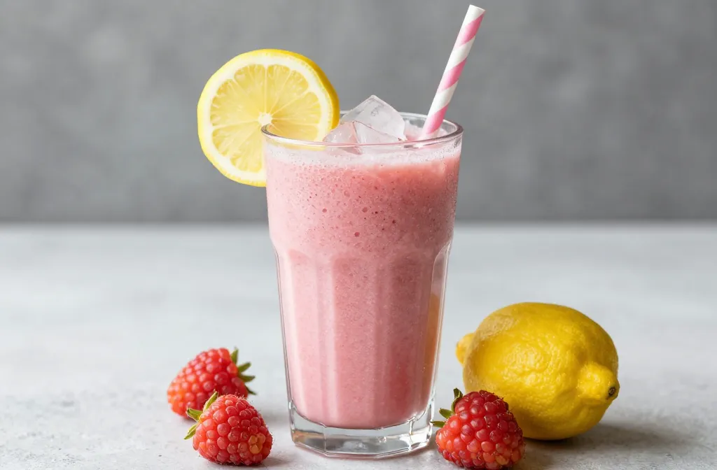 Lemon Raspberry Smoothie That’s Light and Tart