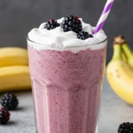 Blackberry Banana Smoothie That Stays Thick