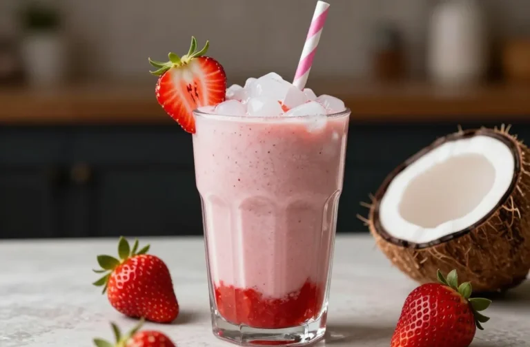 Strawberry Coconut Smoothie That Tastes Comforting