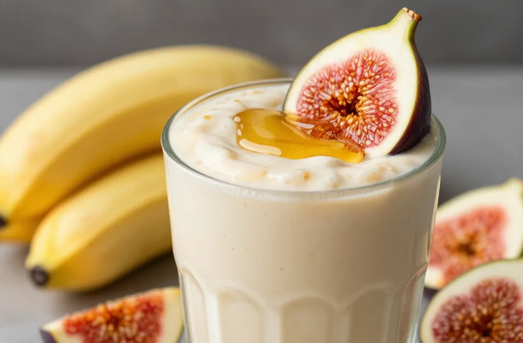 Creamy Fig Banana Smoothie With Honey
