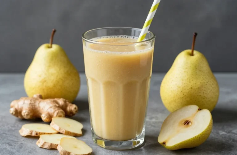 Pear Ginger Smoothie for a Gentle Winter Reset