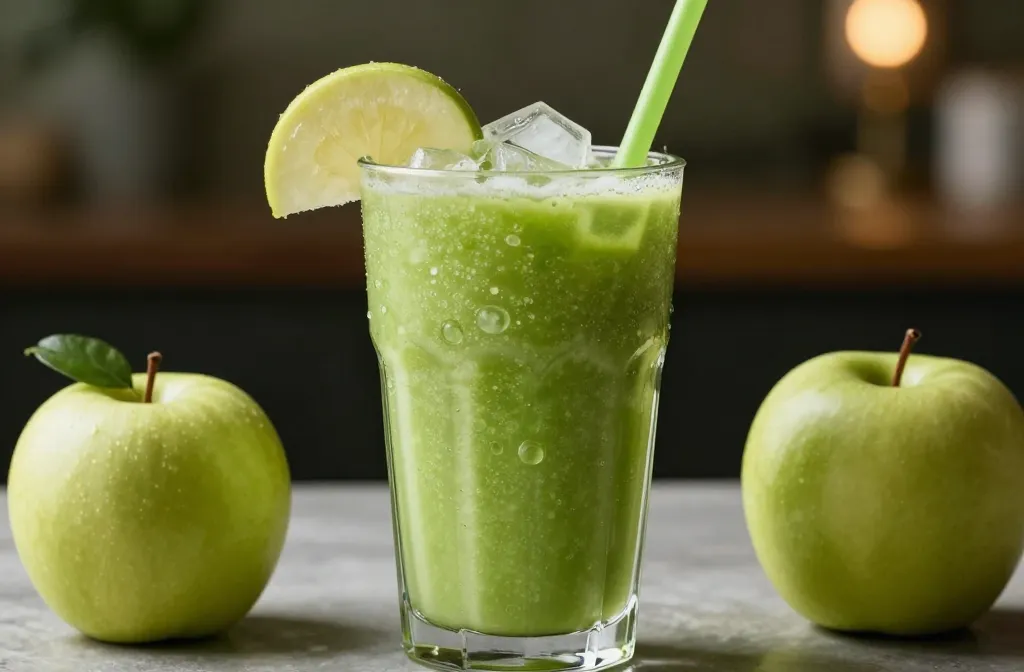 Soft Green Apple Smoothie That Tastes Bright and Mostly Like Fruit