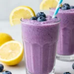Lemon Blueberry Smoothie With a Bright, Light Tartness