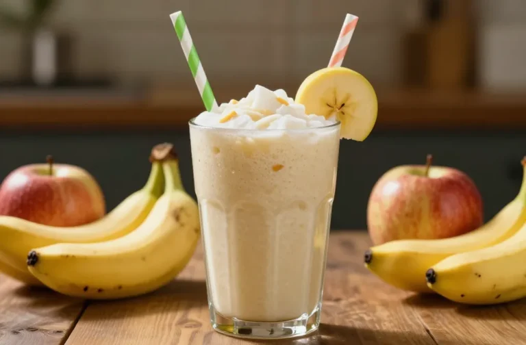 Apple Banana Smoothie That Tastes Fresh, Not Sugary