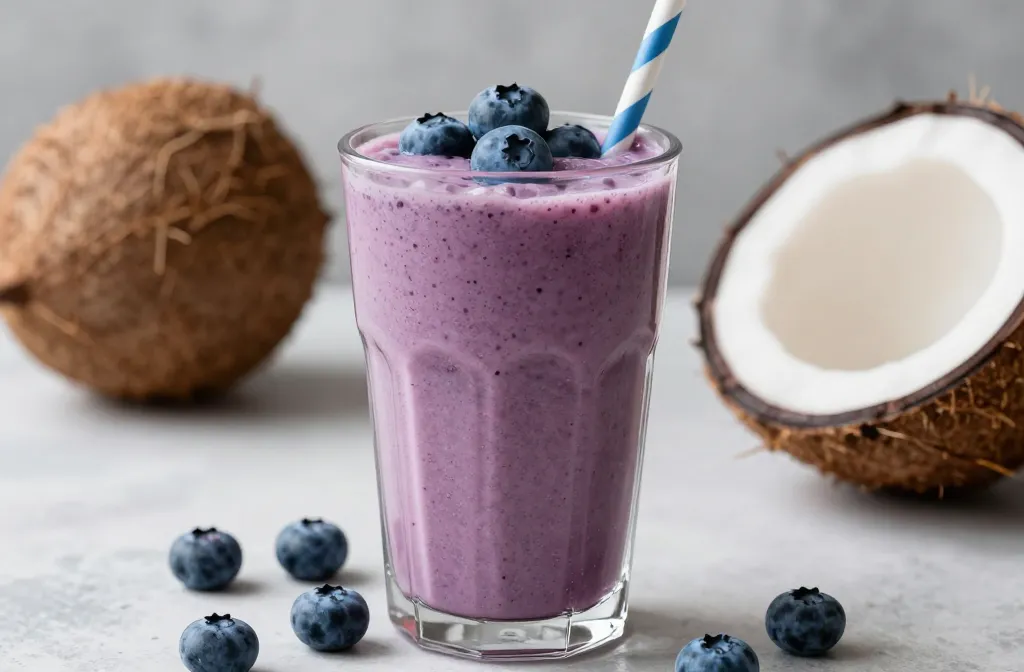 Blueberry Coconut Smoothie That Tastes Clean, Light, and Fresh