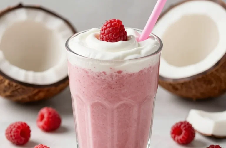 Raspberry Coconut Smoothie That’s Creamy Without Being Too Sweet