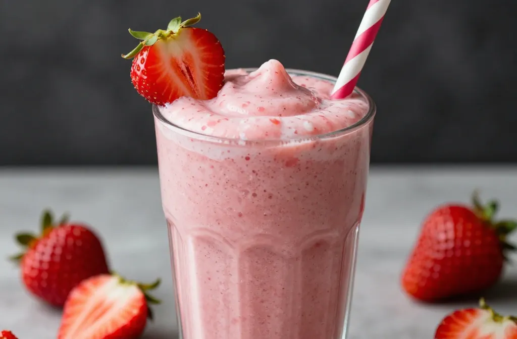 Strawberry Cashew Smoothie That Turns Silky and Creamy