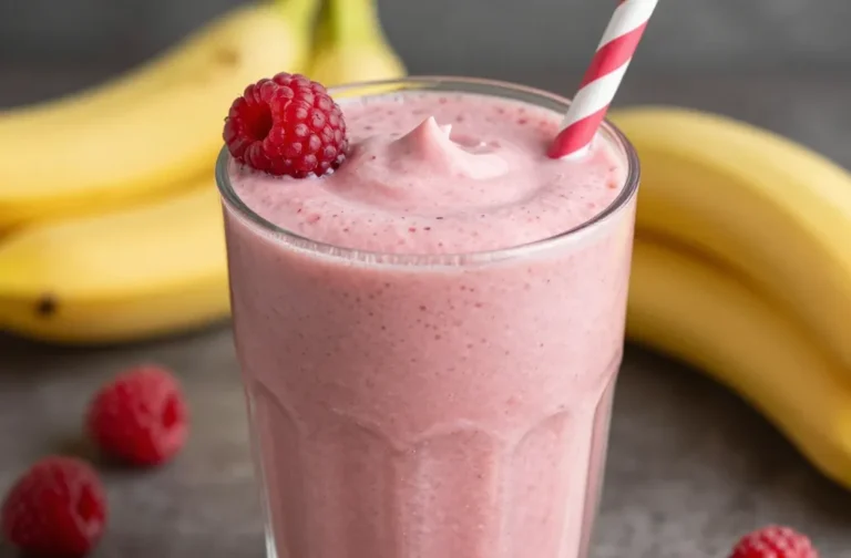 Raspberry Banana-Free Smoothie That’s Creamy Without Tricks
