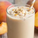 Creamy Peach Oat Smoothie That Actually Stays Thick and Filling