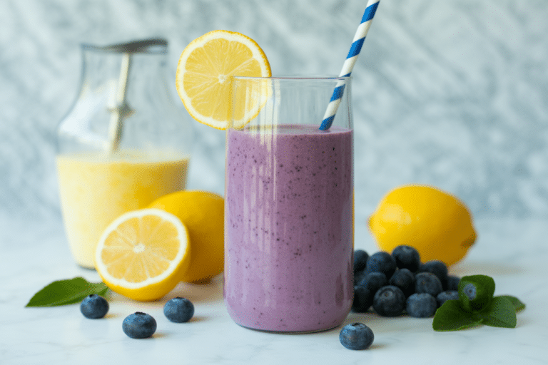 Start Your Day Right: 3-Ingredient Lemon Blueberry Smoothie That’s Bright, Creamy, and Not Too Sweet