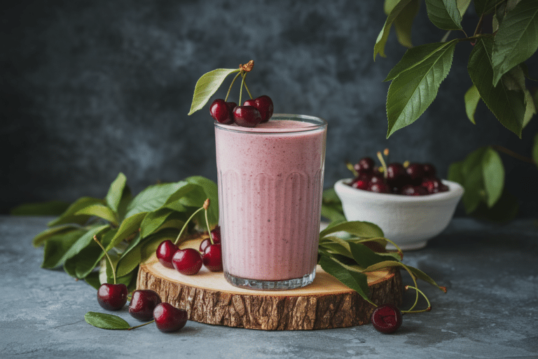 Sleepytime Tart Cherry Smoothie With Almond Butter