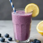 Kefir Gut-Health Smoothie With Blueberries and Lemon