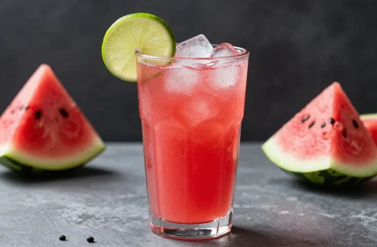 Watermelon Lime Electrolyte Smoothie With Coconut Water