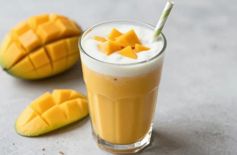 Golden Turmeric “Lassi” Smoothie With Mango and Yogurt