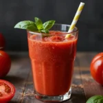Savory Tomato Basil Smoothie That Tastes Like Gazpacho