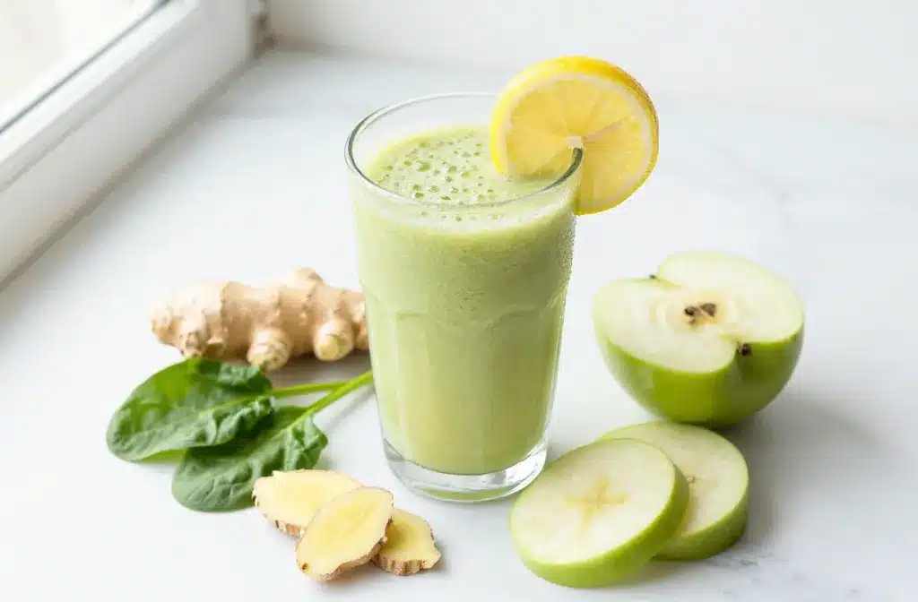 Glow Up with Lemon Ginger Spring Smoothie for a Gentle Cleanse