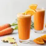 Glow Up with Carrot Orange Spring Smoothie with Ginger