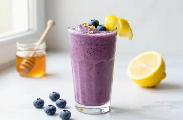 Refreshing Lemon Blueberry Spring Smoothie That Tastes Light and Clean