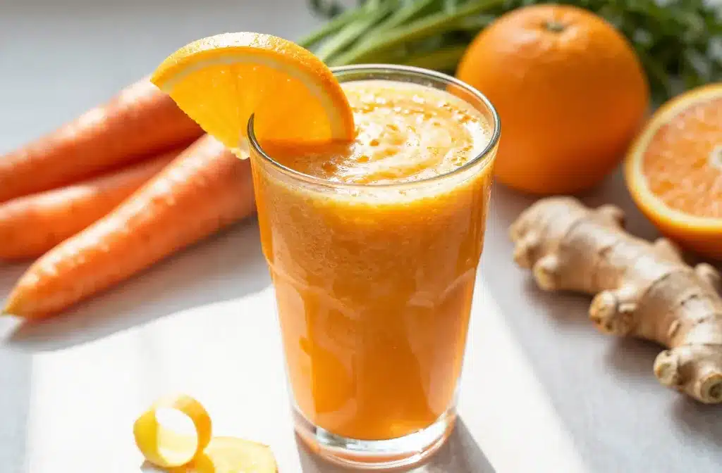 Carrot Orange Ginger Smoothie That Tastes Like Sunshine in 60 Seconds