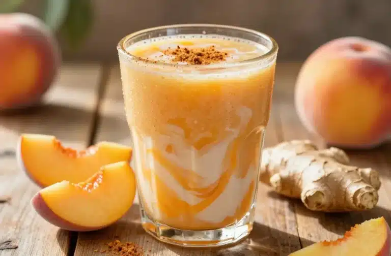 Peach Ginger Smoothie with a Gentle Warming Kick Craze