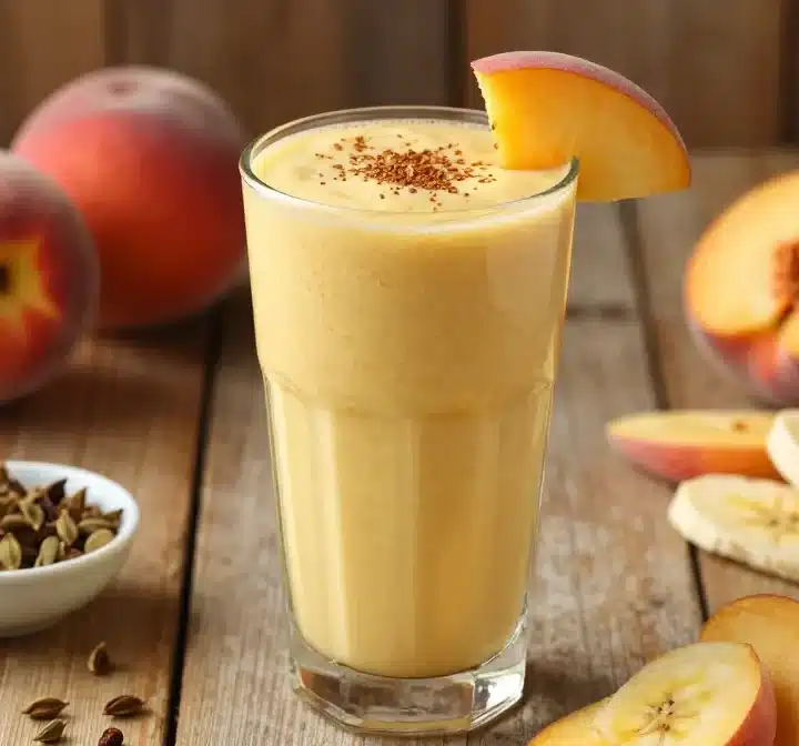 Peach Cardamom Smoothie That Tastes Like a Cozy Dessert—Try It!