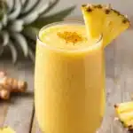 Pineapple Turmeric Smoothie That Tastes Bright, Not Spicy—Try It!