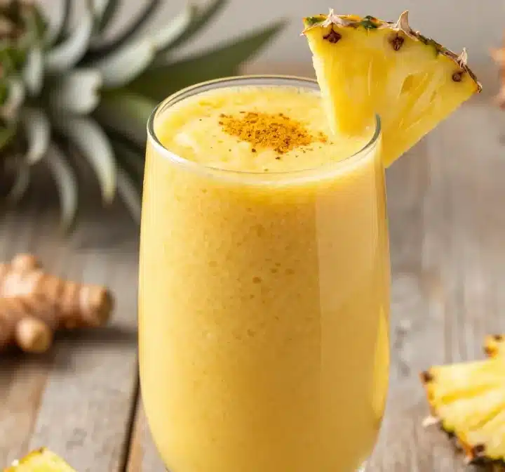 Pineapple Turmeric Smoothie That Tastes Bright, Not Spicy—Try It!