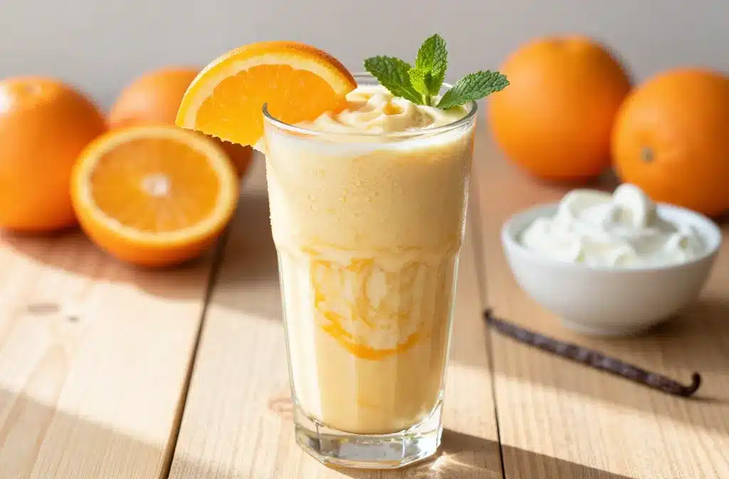 Creamy Orange Creamsicle Protein Smoothie Without Protein Powder