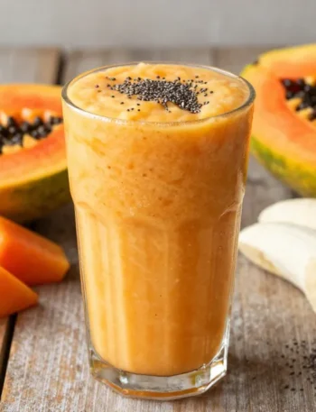 Papaya Smoothie Recipe (Creamy Tropical Digestive Boost)