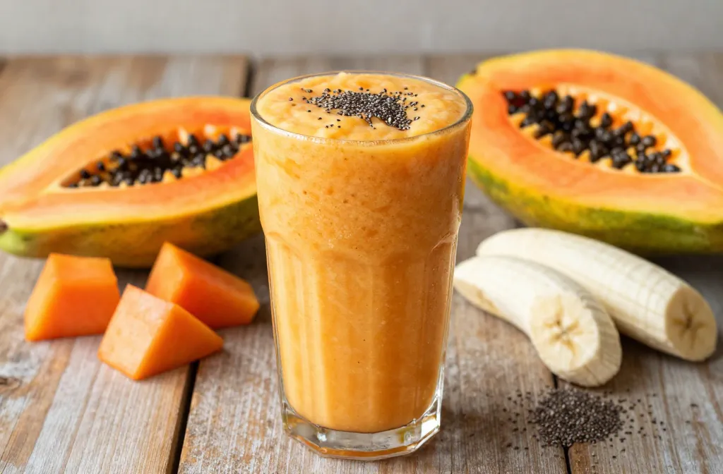 Papaya Smoothie Recipe (Creamy Tropical Digestive Boost)