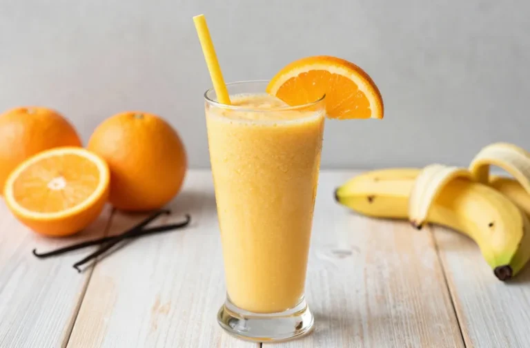 Tasty Orange Smoothie Recipe with Banana + Vanilla (Creamy, Citrusy, Classic)