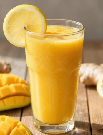 Zingy Sunshine: Ginger Smoothie Recipe with Mango + Lemon (Bright, Zingy, Fresh)