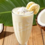 Silky Coconut Smoothie Recipe with Coconut Milk + Banana (Tropical Bliss)