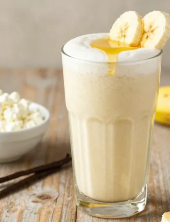 Crave-Worthy Cottage Cheese Smoothie Recipe with Banana + Vanilla (High-Protein, Thick)