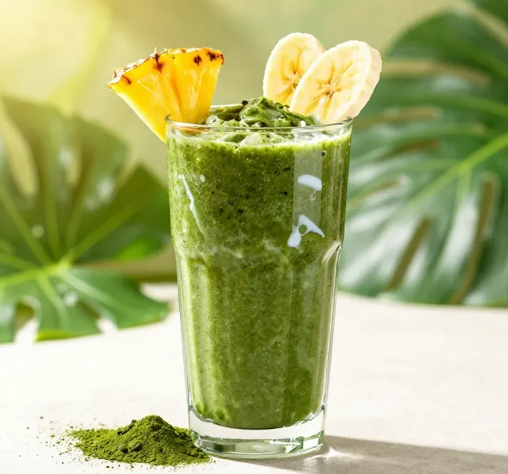 Energize Your Day: Spirulina Smoothie Recipe with Pineapple + Banana (Tropical, Energizing)