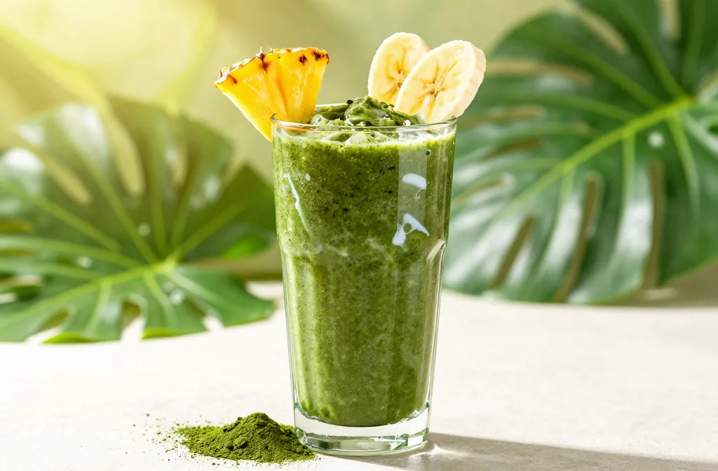 Energize Your Day: Spirulina Smoothie Recipe with Pineapple + Banana (Tropical, Energizing)