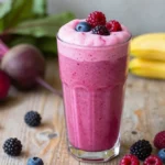 Magical Beet Smoothie Recipe with Berries + Banana (Sweet, Vibrant, Smooth)