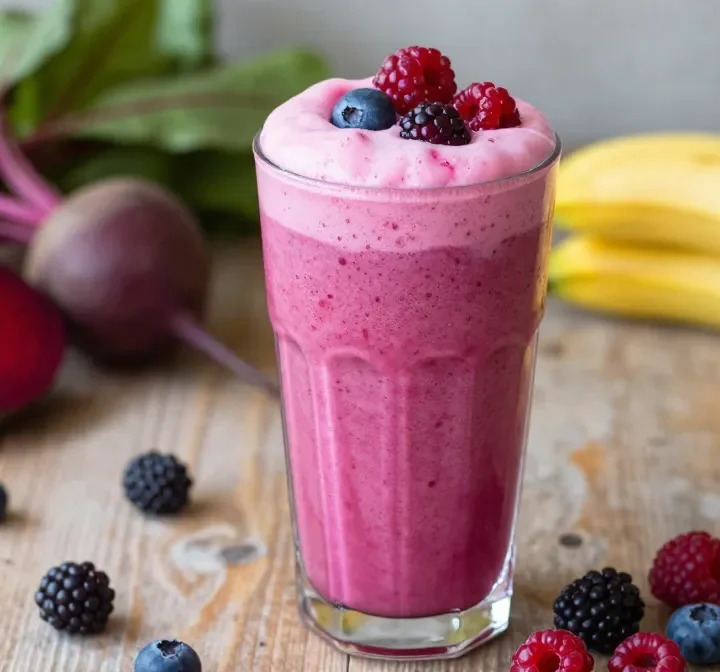 Magical Beet Smoothie Recipe with Berries + Banana (Sweet, Vibrant, Smooth)