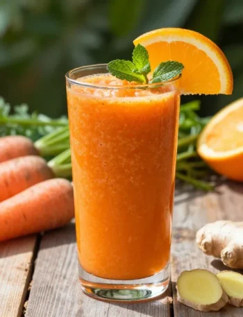 Zesty Carrot Smoothie Recipe with Orange + Ginger (Fresh, Zippy, Bright)