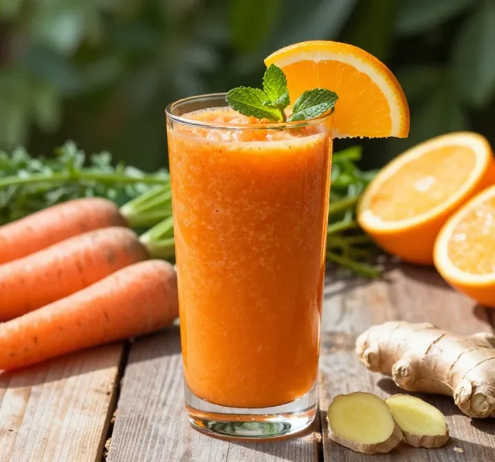 Zesty Carrot Smoothie Recipe with Orange + Ginger (Fresh, Zippy, Bright)